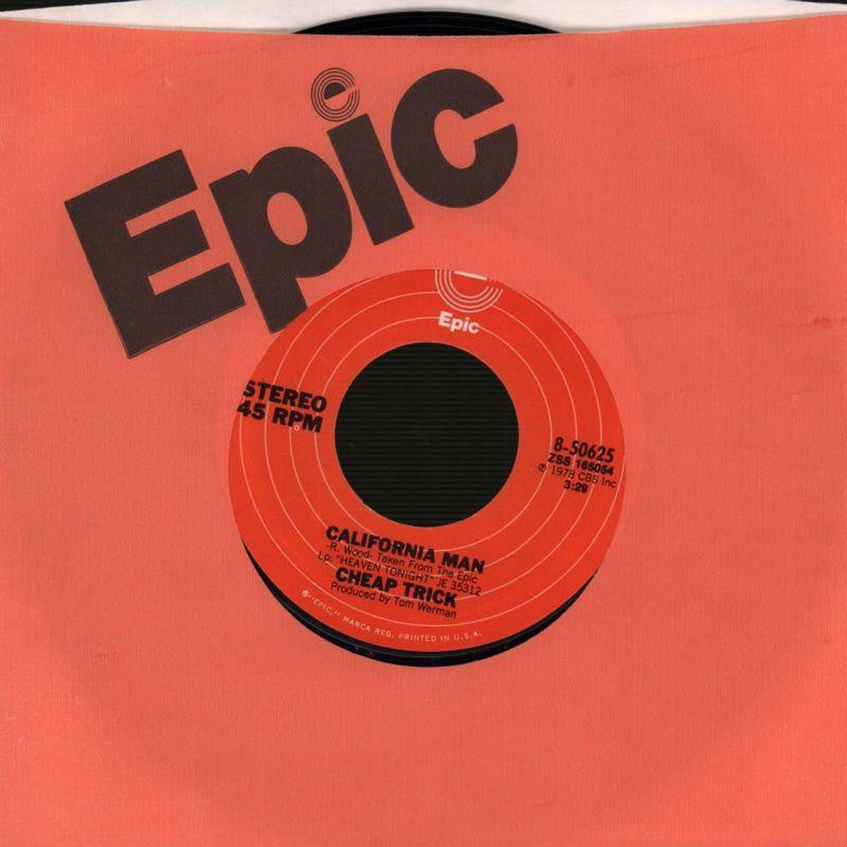 California Man-Epic-7  Vinyl-Ex/Ex