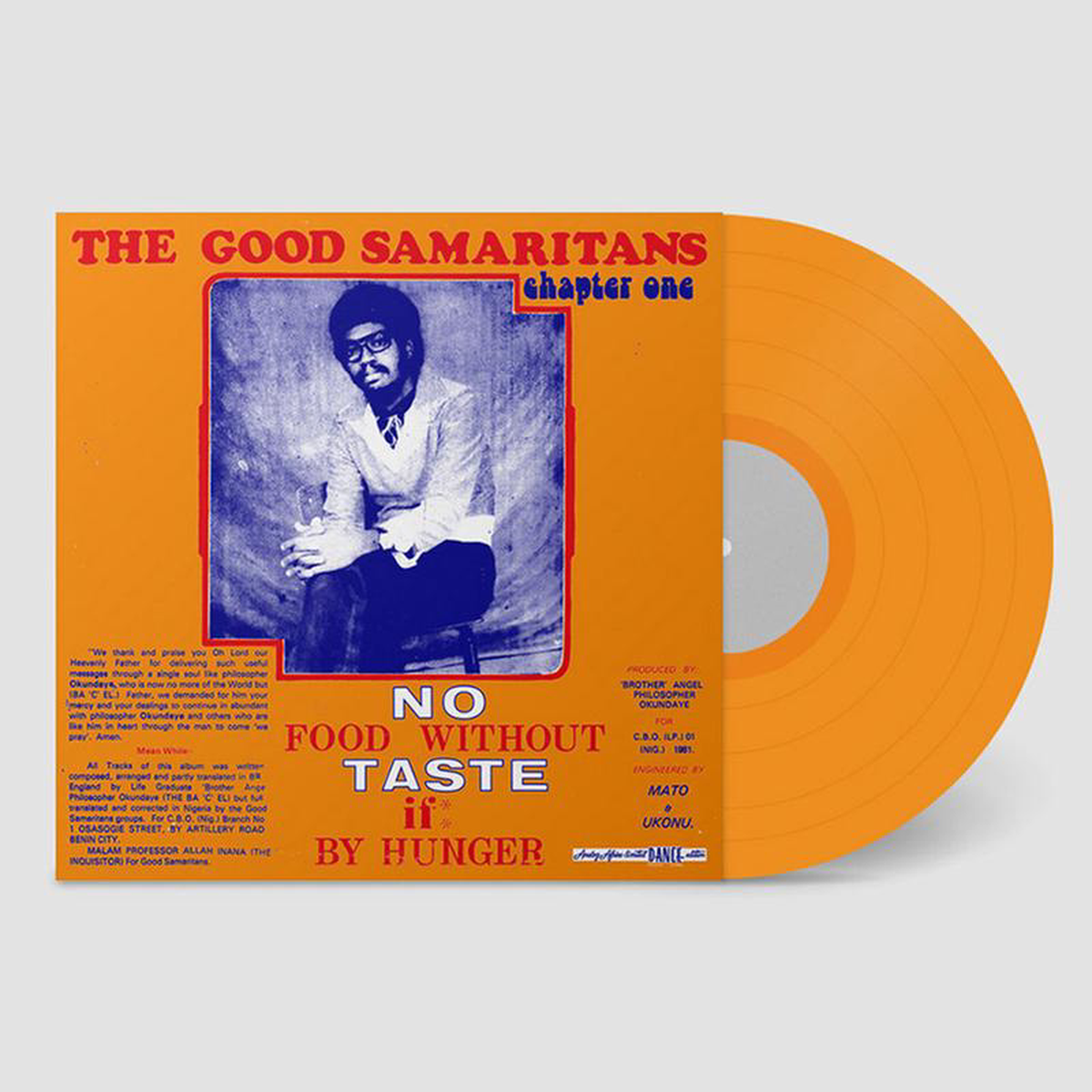 THE GOOD SAMARITANS 8211 No Food Without Taste If By Hunger (Remastered) 8211 LP 8211 Orange Vinyl MAR 3