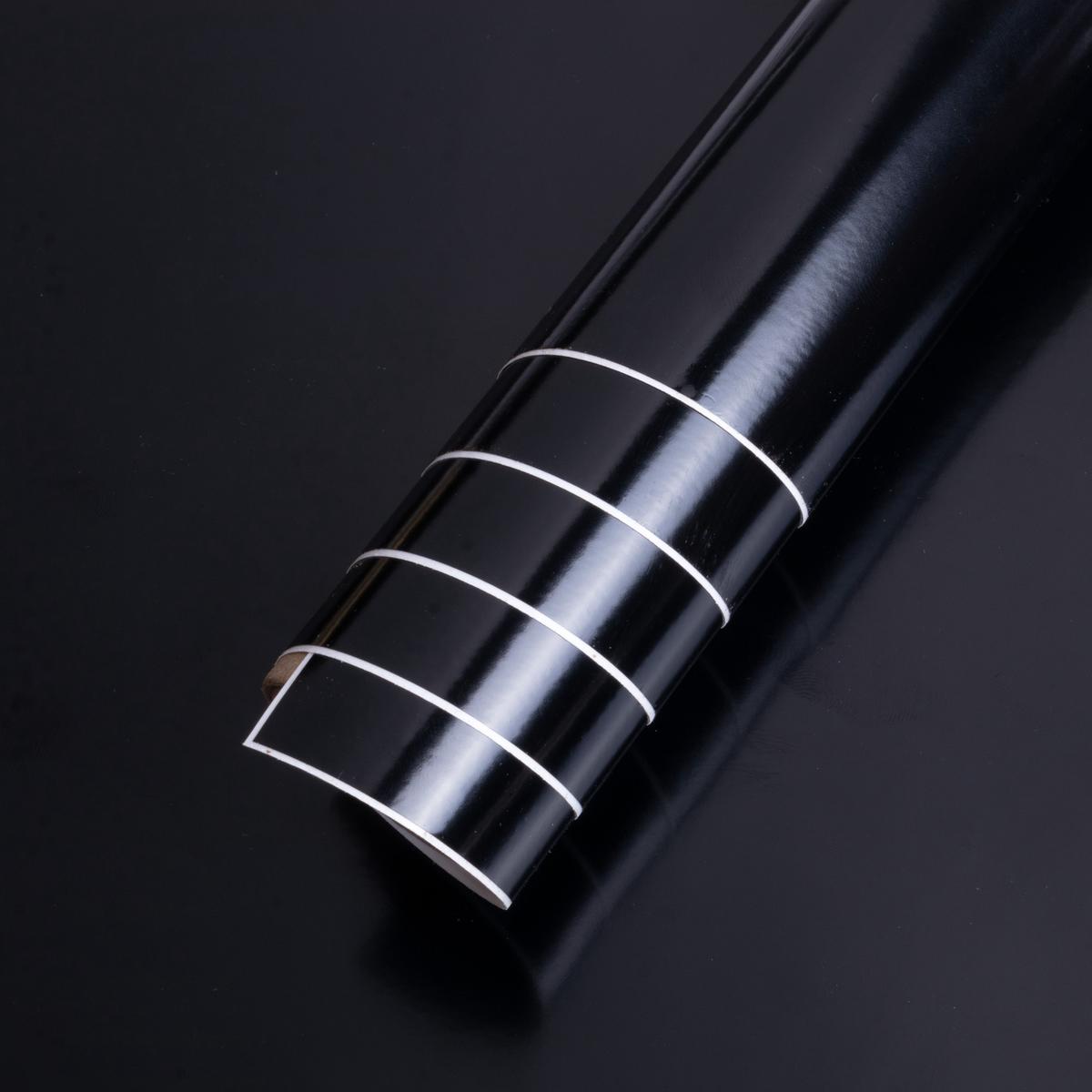 Vinyl Glossy Black 12Inch X 2ft 1Roll