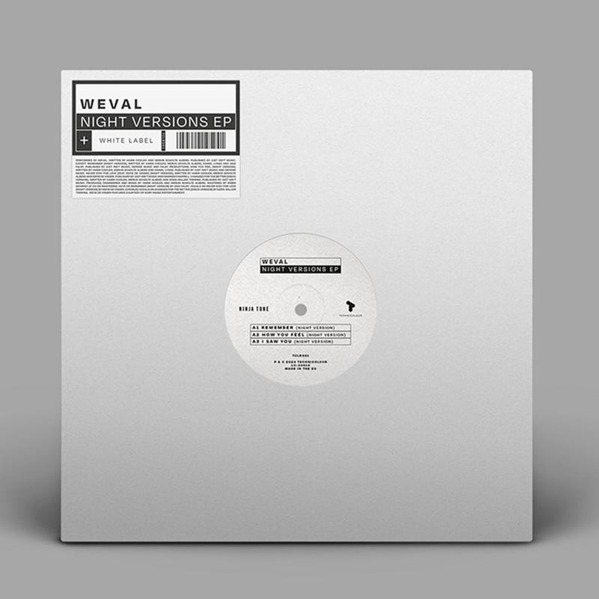 WEVAL 8211 Night Versions 8211 1282178217 EP 8211 Vinyl OCT 4