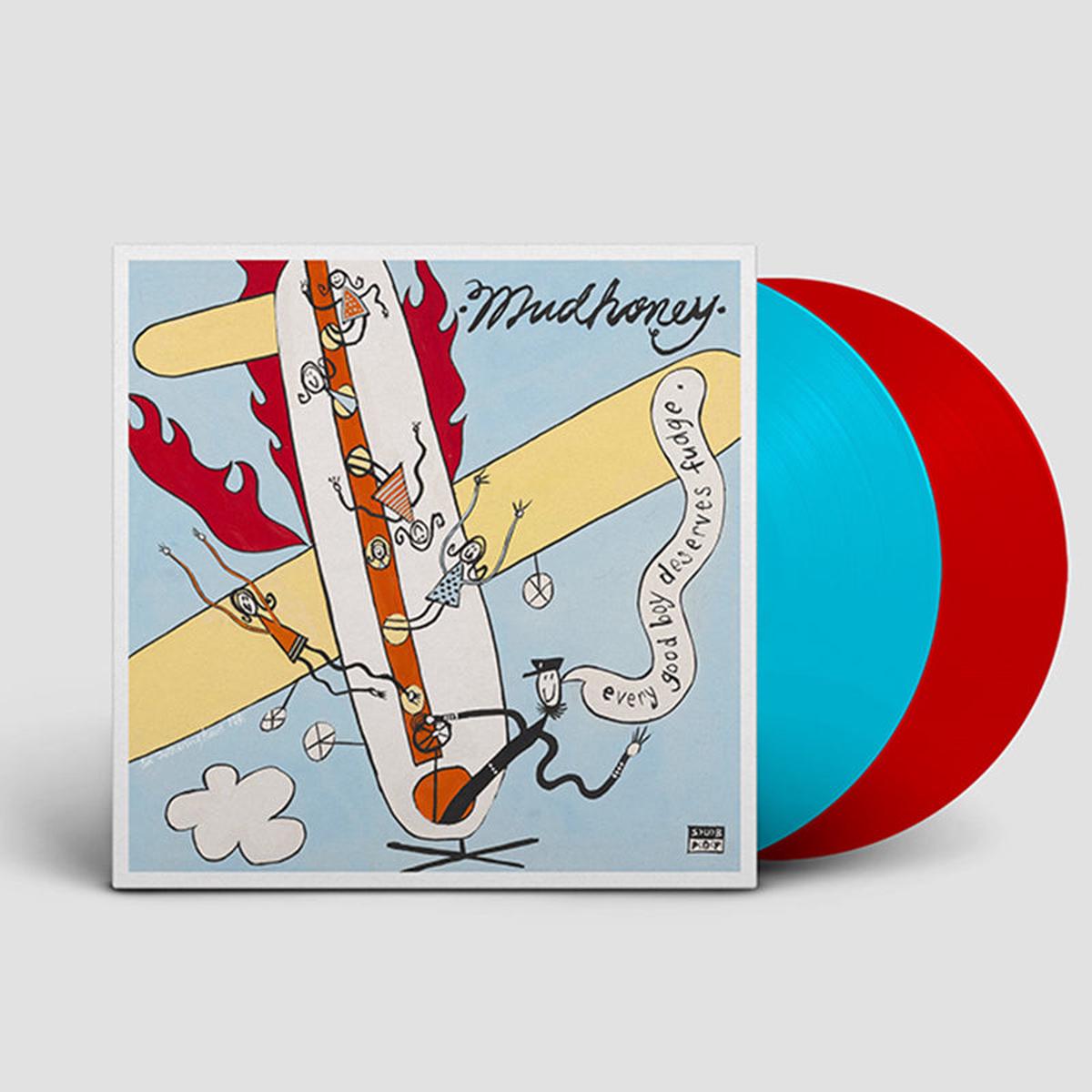 MUDHONEY 8211 Every Good Boy Deserves Fudge (30th Anniv Deluxe Ed) 8211 2LP 8211 Blue Red Vinyl