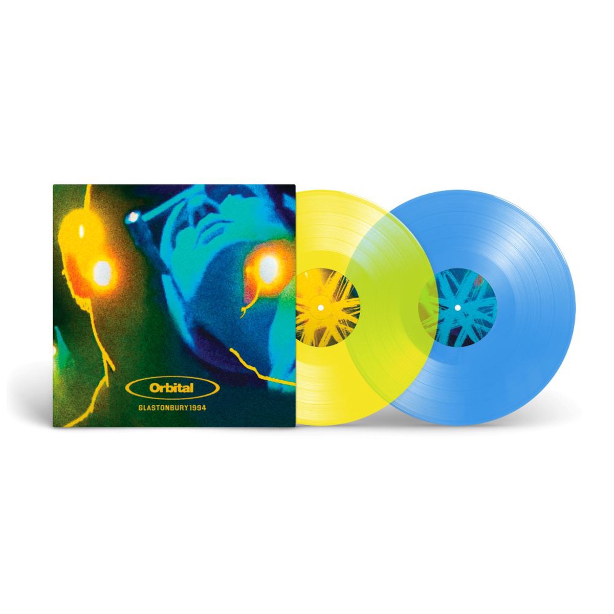 Orbital Glastonbury 1994 Vinyl LP Transparent Yellow & Blue Colour Due Out 25/09/26