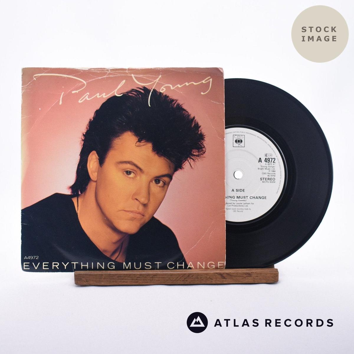 Paul Young – Everything Must Change – 7″ Vinyl Record