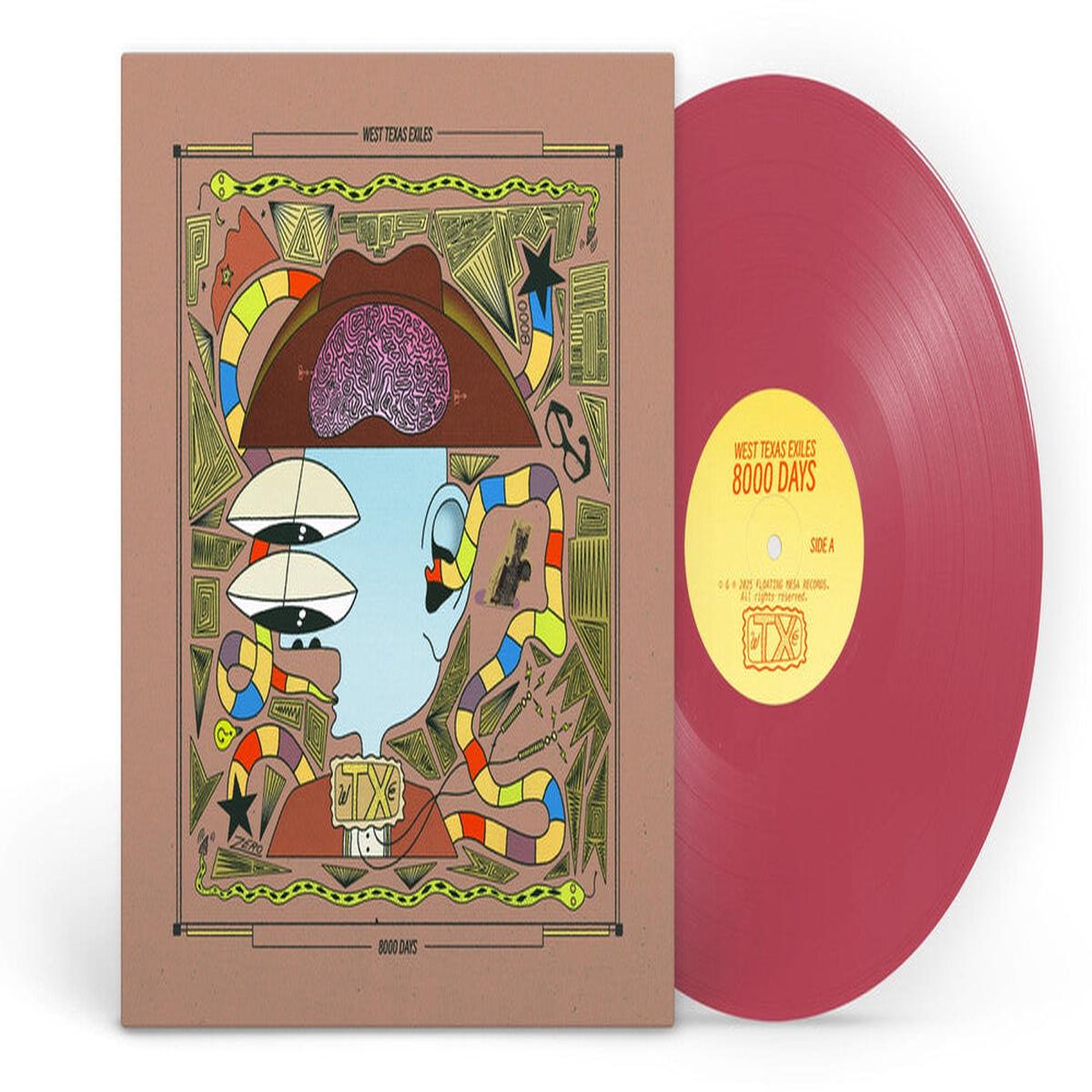 West Texas Exiles – 8000 Days [Oxblood LP]