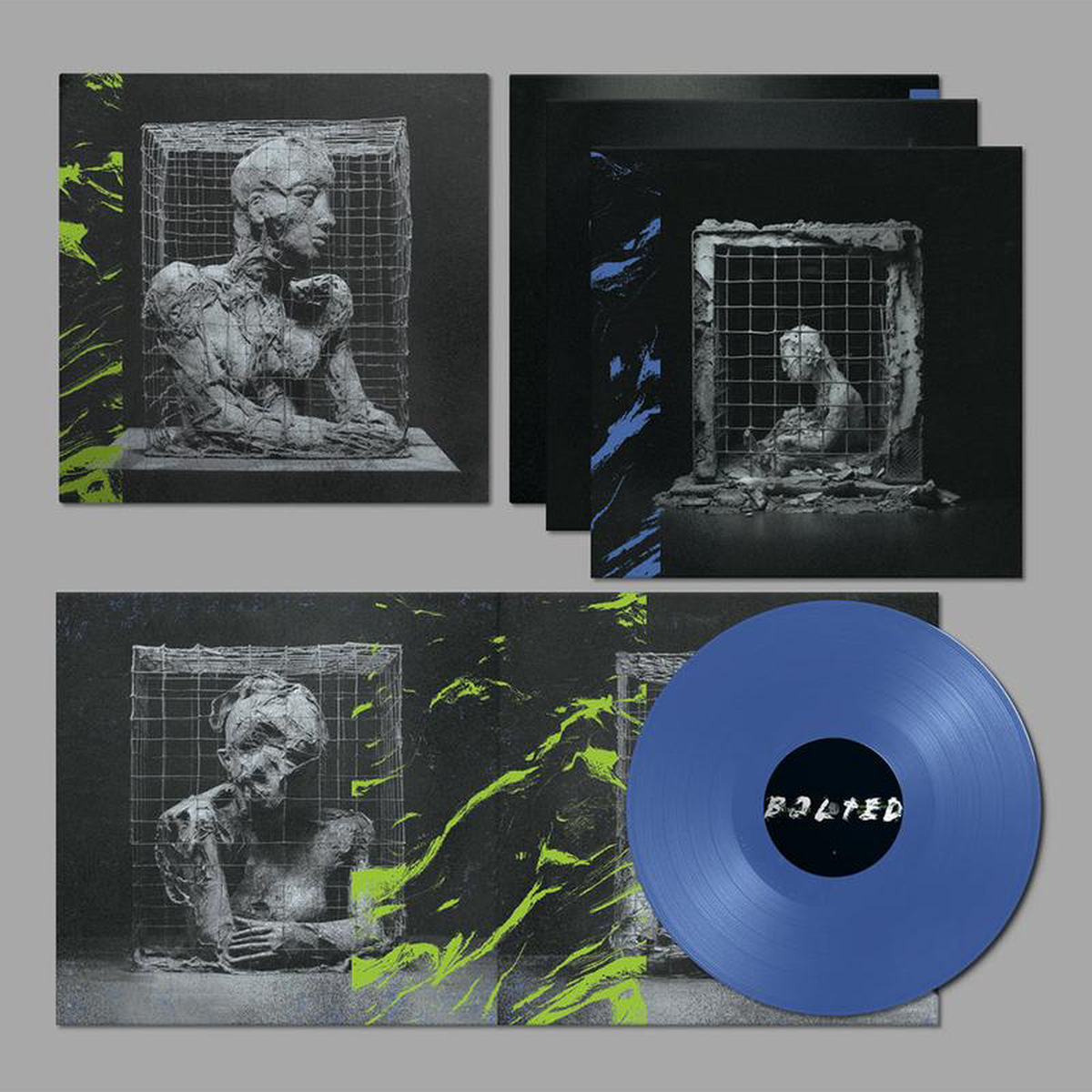 FOREST SWORDS 8211 Bolted (w 12-page Artwork Booklet 038 Art Print) 8211 LP 8211 Deluxe Light Indigo Vinyl