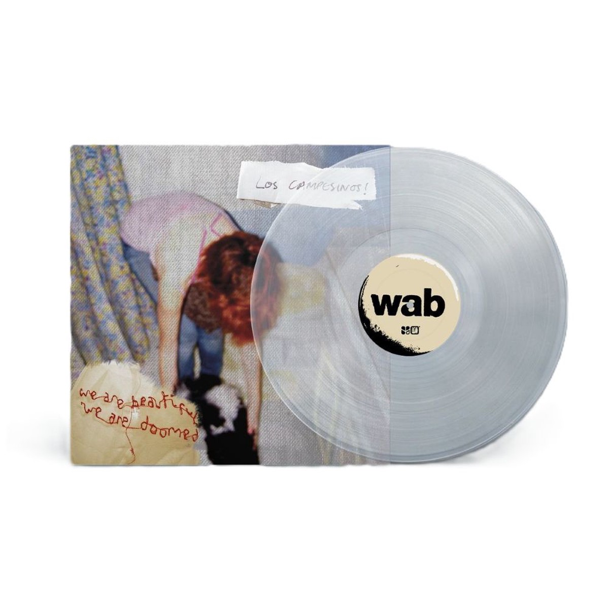 LOS CAMPESINOS! We Are Beautiful, We Are Doomed Vinyl LP Transparent Bathwater Colour Due Out 17/07/26