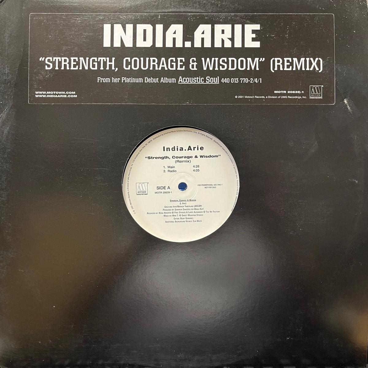 INDIA ARIE (India.Arie) / Strength, Courage & Wisdom (MOTR 20617-1, 12inch)