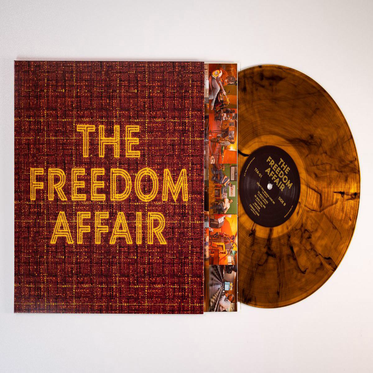 THE FREEDOM AFFAIR 8211 The Freedom Affair 8211 Indies Orange w Black Swirl Vinyl