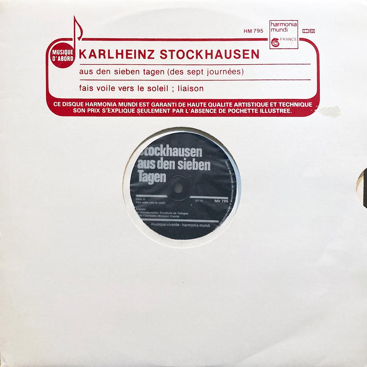 Karlheinz Stockhausen Aus den sieben Tagen
