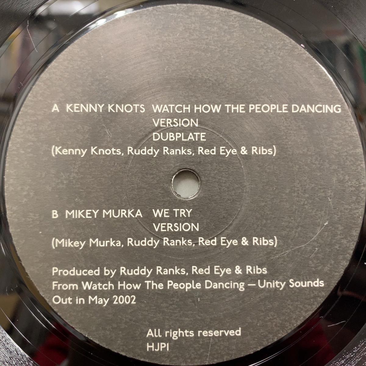 KENNY KNOTS / Watch How The People Dancing / We Try (HJP1, 12inch)