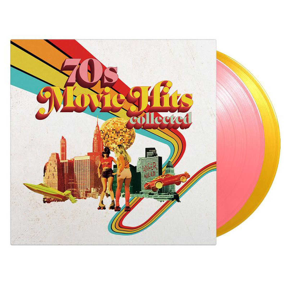 VARIOUS 8211 70s Movie Hits Collected 8211 2LP 8211 180g Pink and Yellow Vinyl