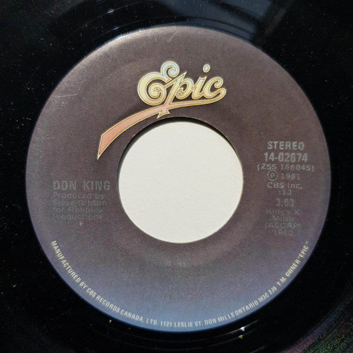Don King  - Running On Love (7", Single) (Very Good (VG))