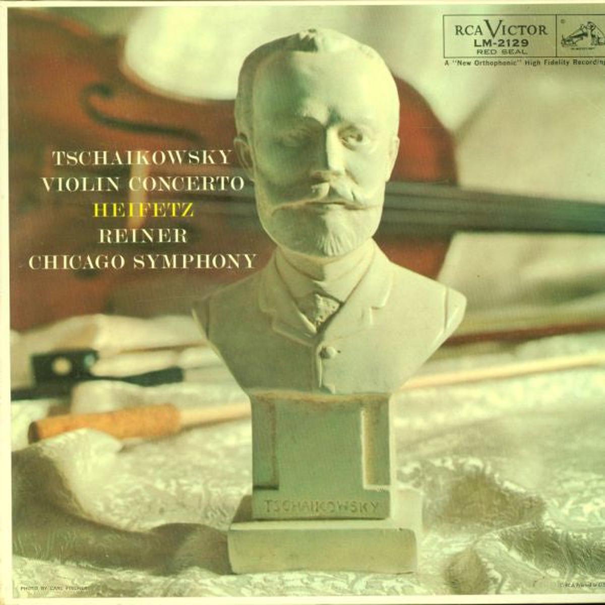Pyotr Ilyich Tchaikovsky, Jascha Heifetz, Fritz Reiner, Chicago Symphony Orchestra - Concerto For Violin In D Major (LP, Album) (Very Good (VG))
