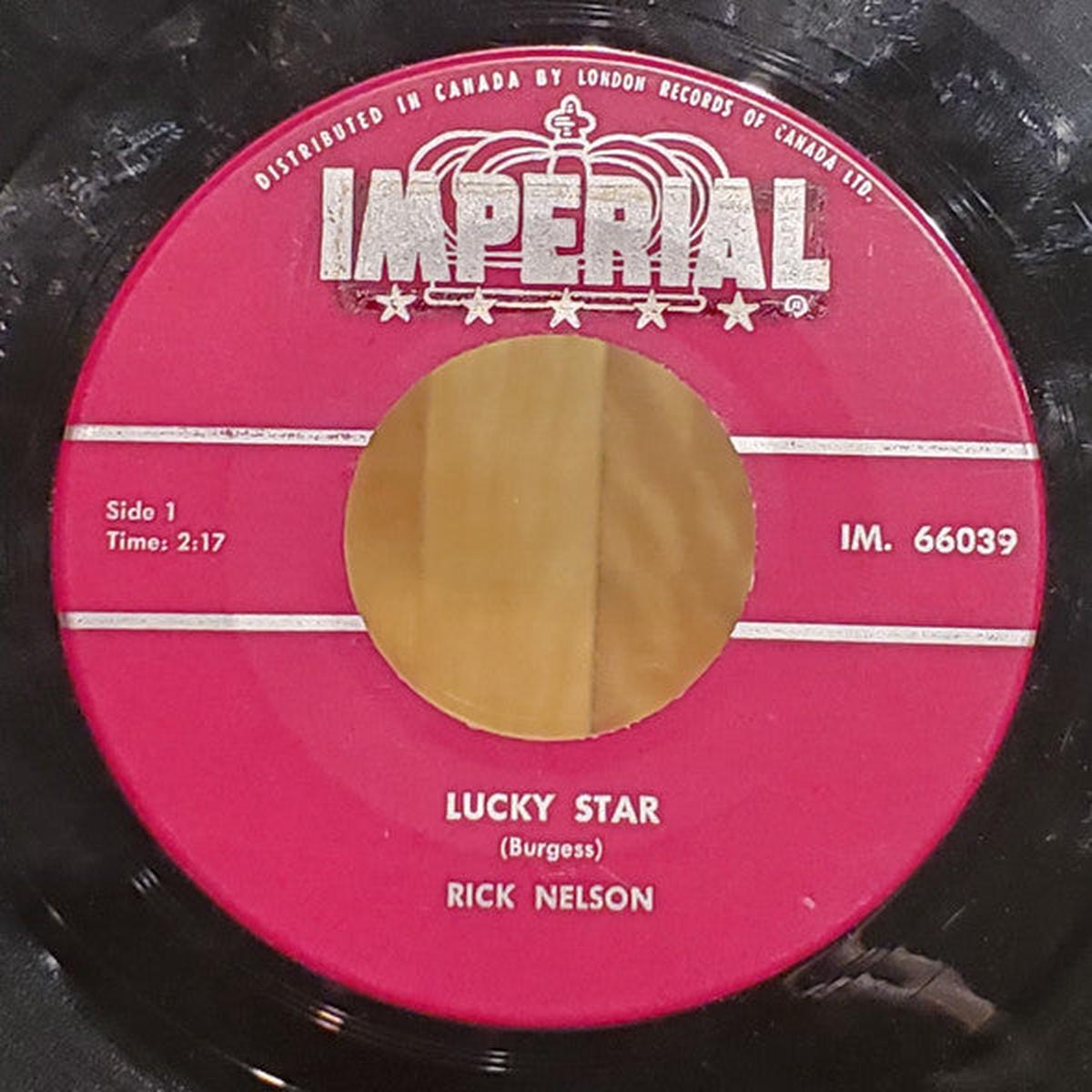Ricky Nelson  - Lucky Star (7", Single) (Good Plus (G+))