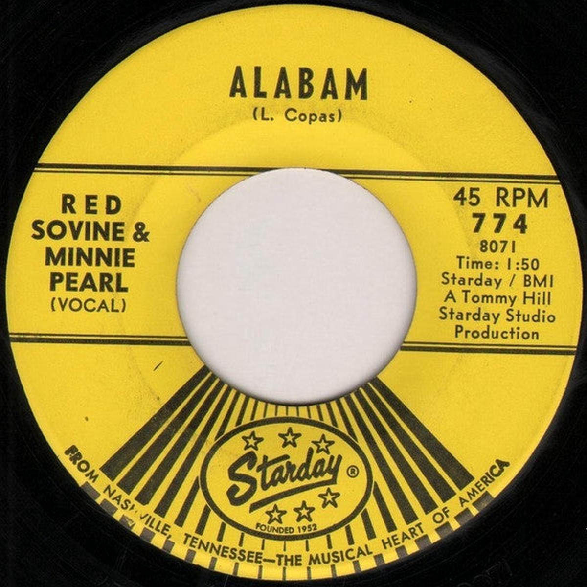 Red Sovine 8211 Alabam 8211 1966