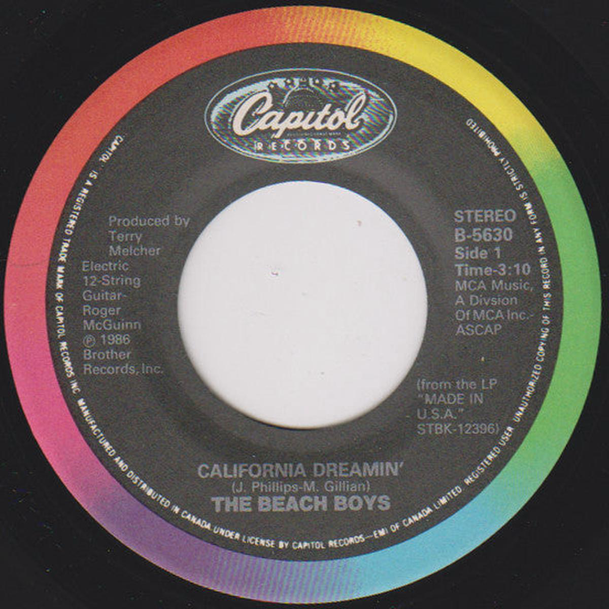The Beach Boys 8211 California Dreamin8217 8211 1986