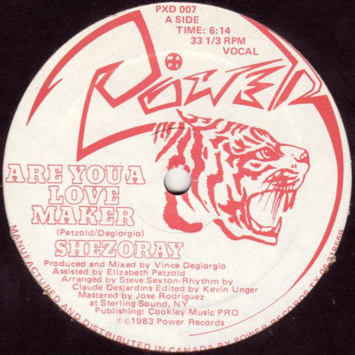 Shezoray 8211 Are You A Love Maker 1983