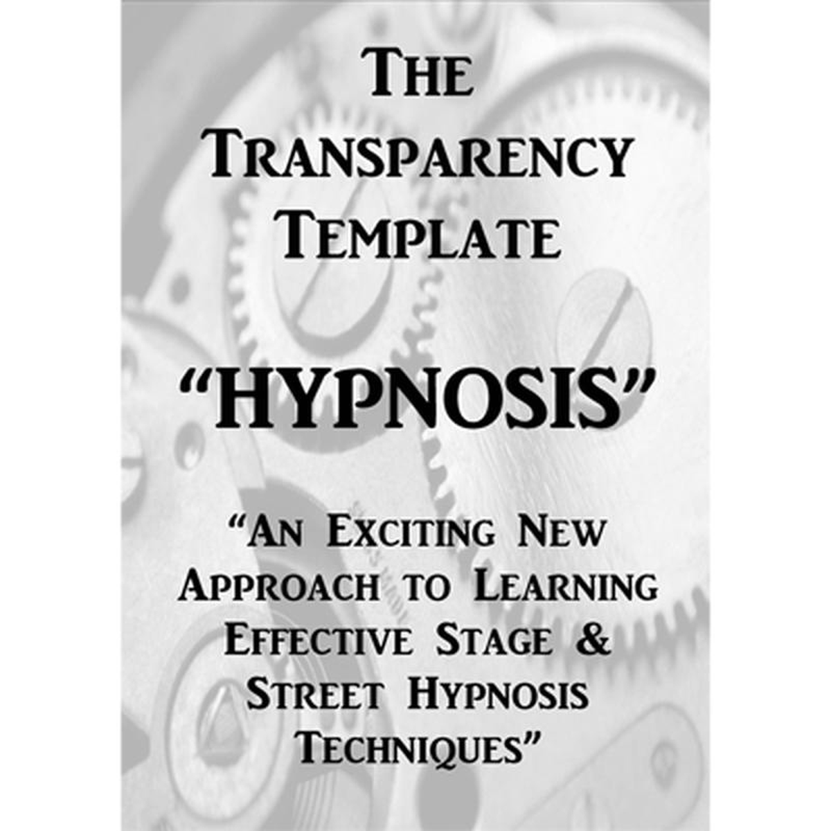The Transparency Template by Jonathan Royle 8211 eBook DOWNLOAD
