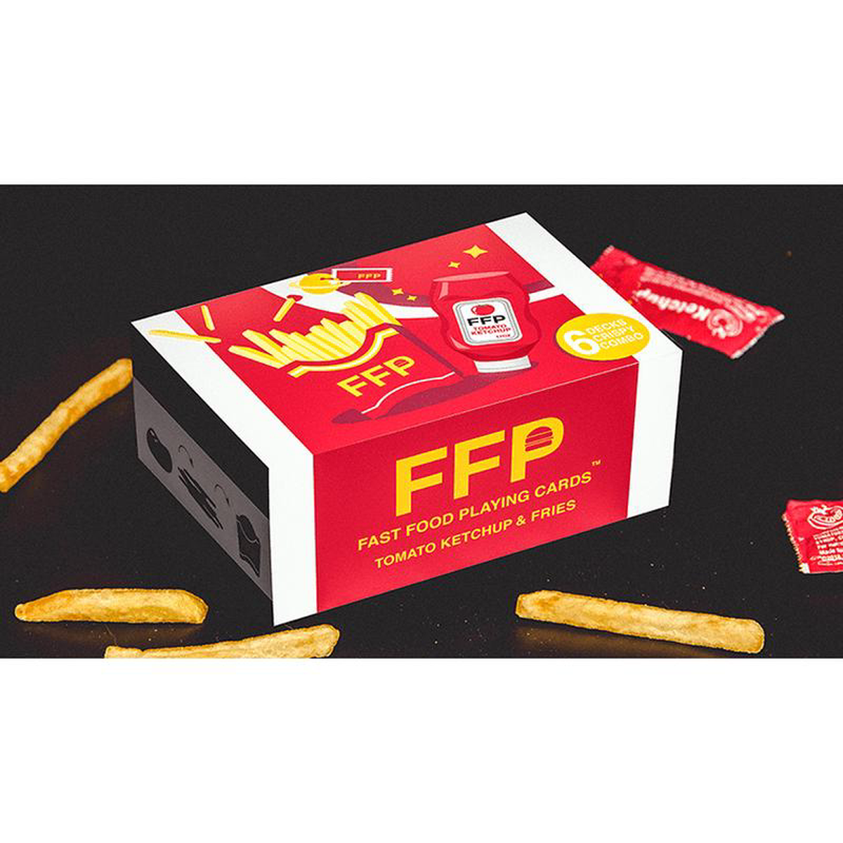 Ketchup and Fries Combo (12 Brick) Playing Cards by Fast Food Playing Cards