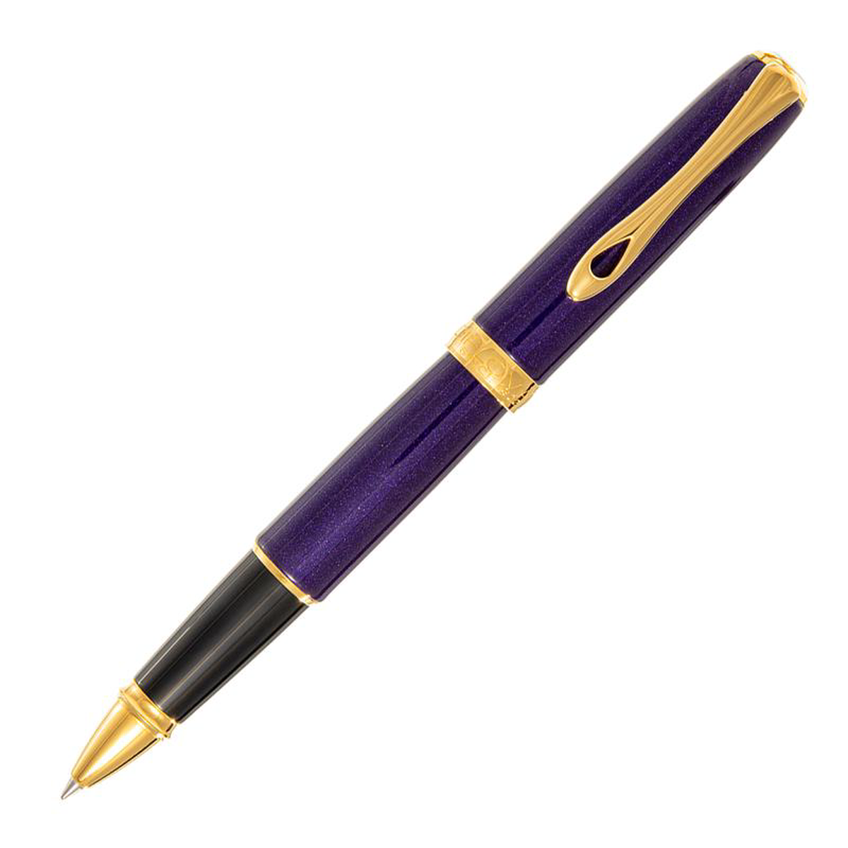 Diplomat Excellence A2 Rollerball 8211 Violet Rain with Gold Trim