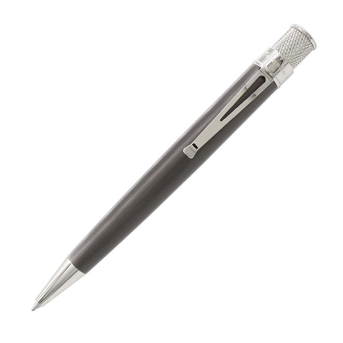 Retro 51 Tornado Platinum Executive Rollerball 8211 Black Nickel Platinum