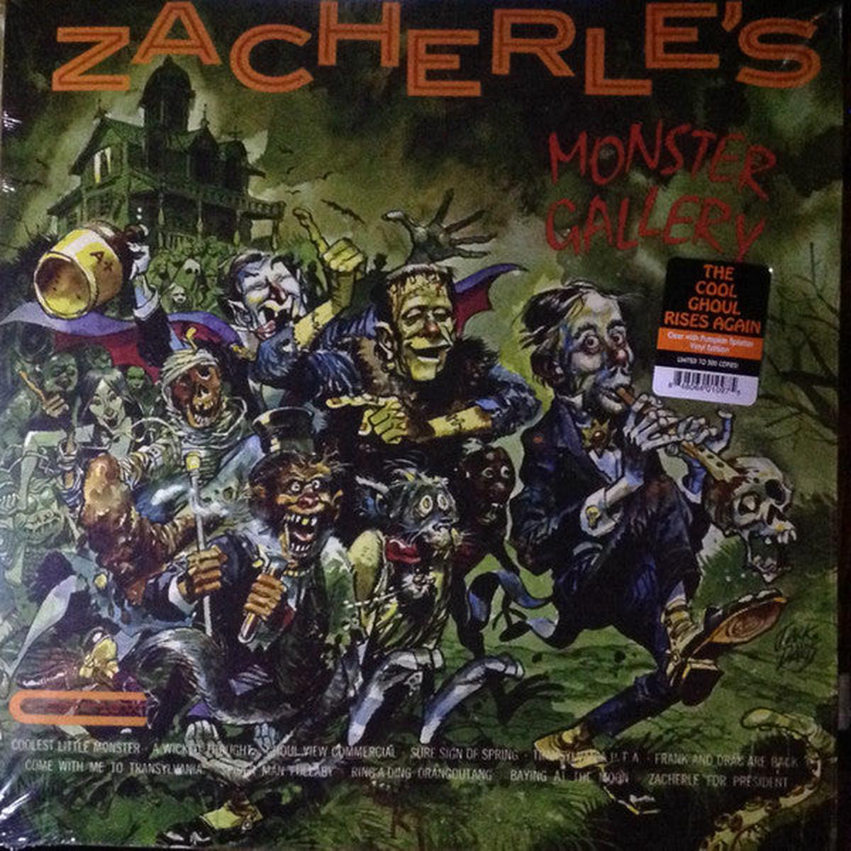 ZACHERLE JOHN 8211 MONSTER GALLERY CLEAR W PUMPKIN SPLATT 8211 LP
