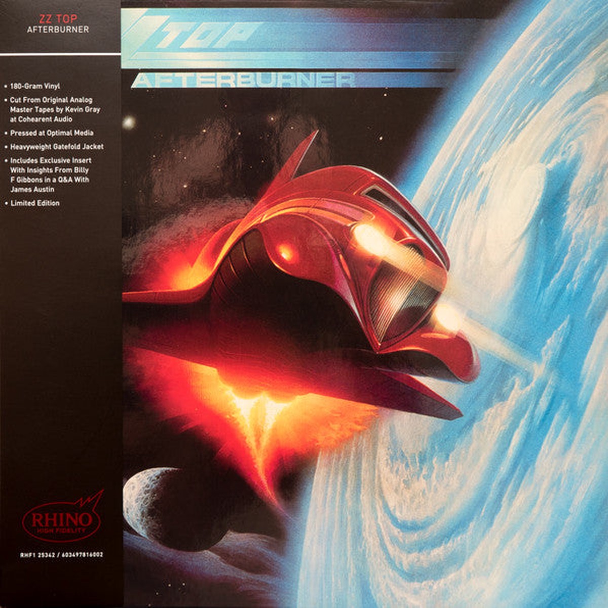 ZZ TOP - AFTERBURNER : RHINO HIGH FIDELITY - LP